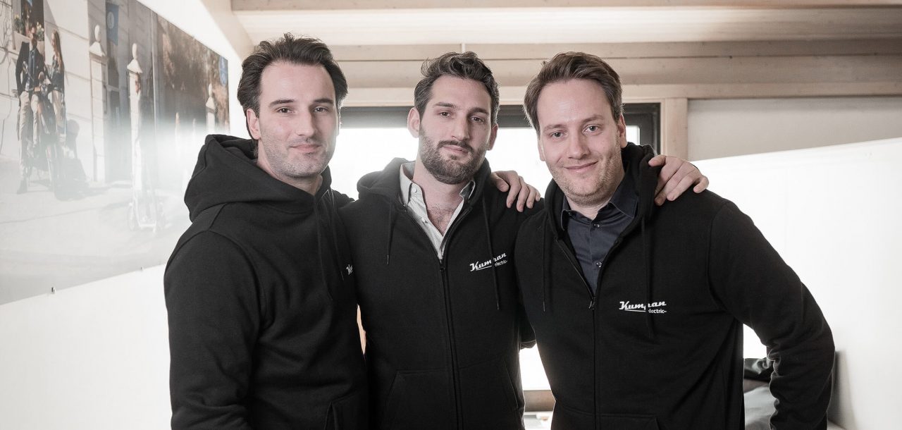 Die drei Gründer und Brüder Tykesson von Kumpan electric in Remagen